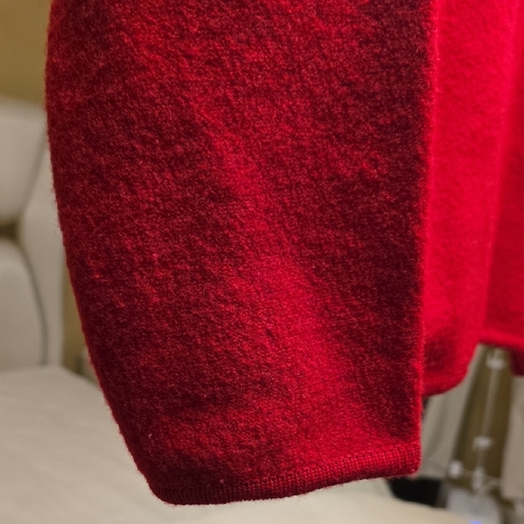 Wool Talbots Red Women's Sweater Cardigan - Picture 6 of 13